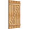 Ekena Millwork Joined Board-n-Batten Shutters w/Z-Bar, Rough Sawn Western Red Cedar, 26 7/8W x 44H, PR RBJ06Z26X044RWR - alternate 5